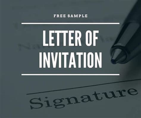 Sample Letter Of Invitation Canada Free Download And Tips How To Write