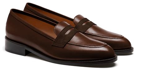 Penny Loafer Brown Leather And Suede Hockerty