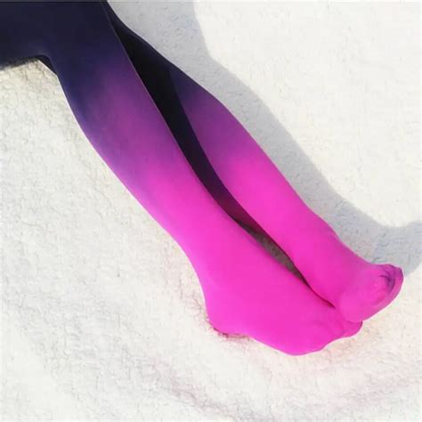 120d women tights new fashion lady candy color colorful ombre hand dye thick tights thick tights