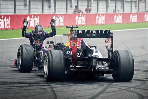 Sebastian Vettel After Winning The 2013 Indian Grand Prix Rformula1