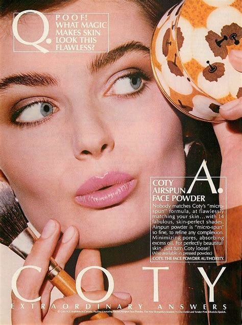 Simply The Best Paulina Stuns For Coty 1980s Makeup Vintage Makeup Ads Retro Makeup Vintage
