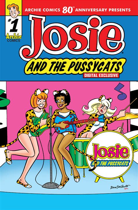 Archie80thAnniversary JosieAndThePussycats Cover DeCarlo Archie Comics