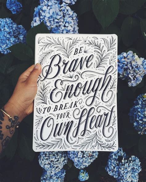 Lauren Hom Lettering Studio On Instagram Tbt To Being Brave 👑👏🏼 ️