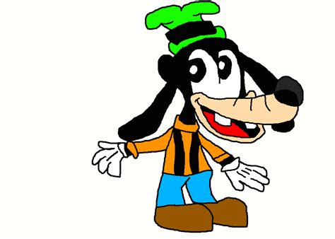 Disney Character Drawing Of Goofy By Laceypowerpuffgirl On Deviantart