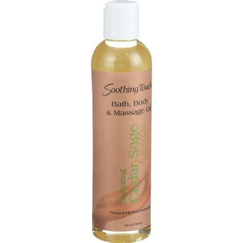 Soothing Touch Bath Body And Massage Oil Restoring Cedar Sage 8