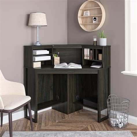 Buy Mainstays Corner Desk With Hutch Espresso Online At Lowest Price In India 977428962