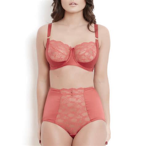 Sophia Red Lace High Waisted Knickers By Katherine Hamilton