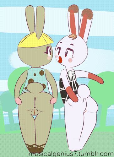 Rule 34 Animal Crossing Animated Anthro Ass Ass Grab Blush Bonbon