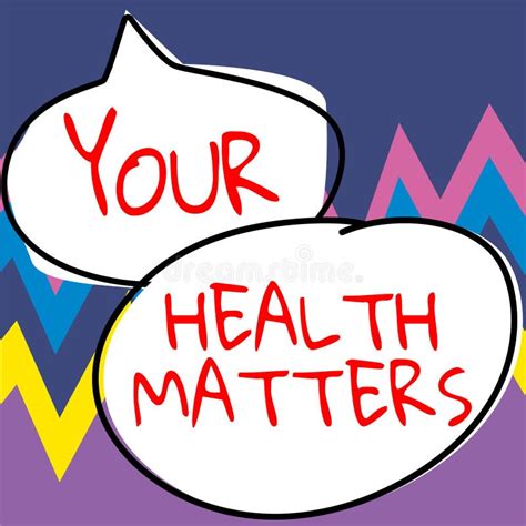 Text Showing Inspiration Your Health Matters Internet Concept Good
