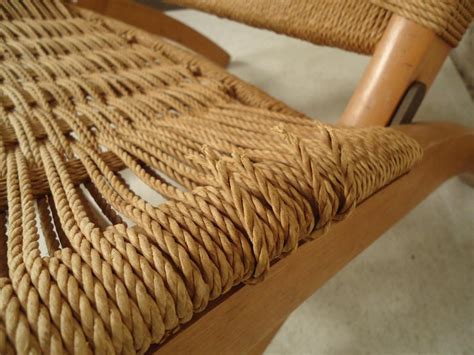 Mid Century Modern Folding Rope Chair For Sale At 1stdibs