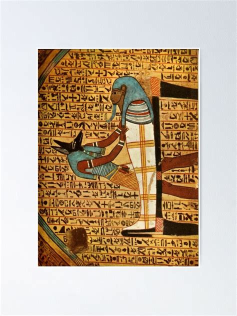 Ancient Egyptian Wall Paintings 1956 Tomb Of Amennakht Poster For