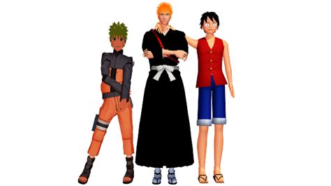 Naruto Ichigo And Luffy By Bunnykik23 On Deviantart
