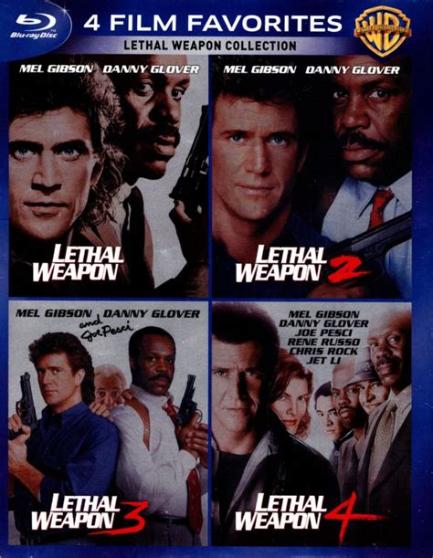 Lethal Weapon Collection Film Favorites Discs Blu Ray Big Apple Buddy