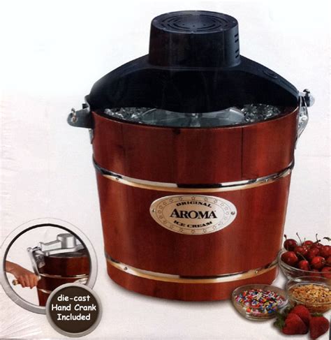New Aroma Traditional Hand Crank And Electric Ice Cream