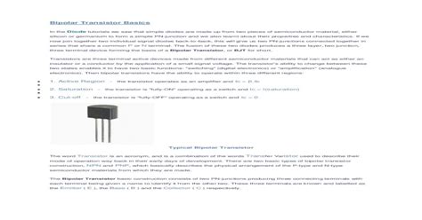 Bipolar Transistor Bjtqiw4academicme2082transistorbipolar