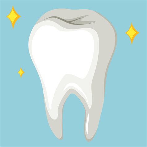 Single Human Tooth On Blue Background 455402 Vector Art At Vecteezy
