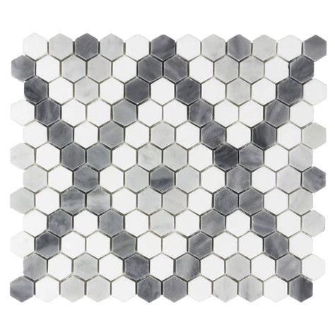 Hexagon Mosaic Tile Hexagon Pattern Modern Pattern Hexagon Quilt