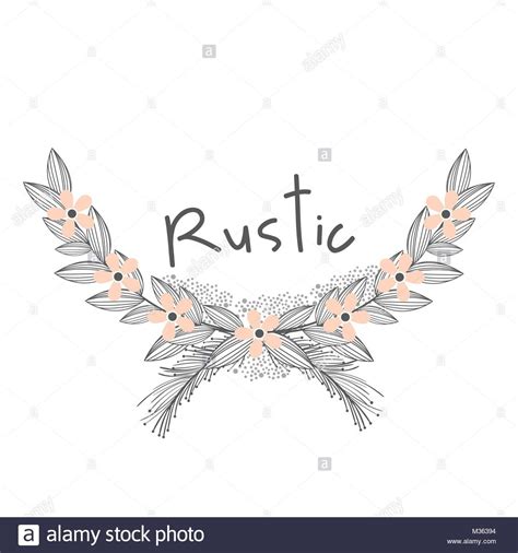Rustic wreath hand drawn Stock Vector Art & Illustration, Vector Image: 174081968 - Alamy alamy 