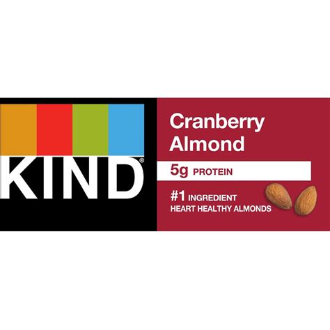 Kind Cranberry Almond Nut Bars Snacks Kind Snacks