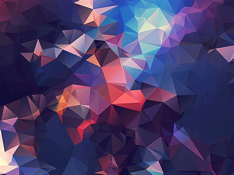 An Abstract Colorful Background Consisting Of Triangles