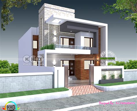 32x60 Modern North Indian Home Plan Kerala Home Design And Floor