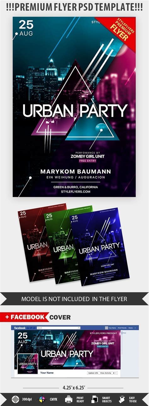 Urban Party Psd Flyer Template 19868 Styleflyers