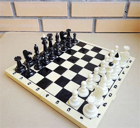 Soviet Small Plastic Chess Set Etsy