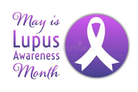 May Is Lupus Awareness Month Holiday Concept Stock Vector