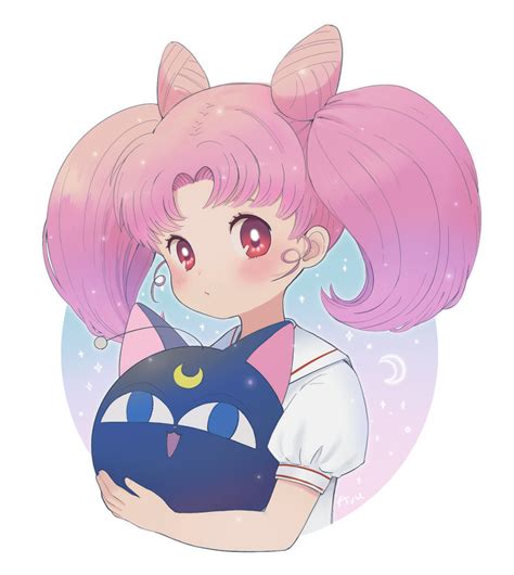 Chibi Usa And Luna P Bishoujo Senshi Sailor Moon Drawn By Ayumog