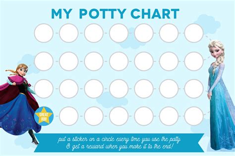 10 Best Frozen Free Printable Potty Charts