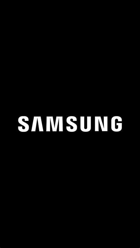Samsung Logo Black Background Wallpaper