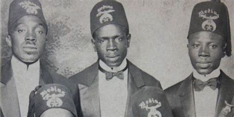 Black Shriners Wearing Fez American History Facts Moorish Science