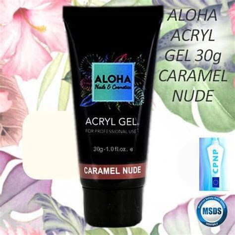 Aloha Acryl Gel UV LED 30 gr Caramel Nude Nude καραμελέ OhMyBeauty gr