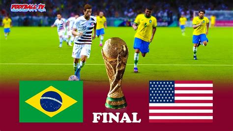 Brazil Vs Usa Final Fifa World Cup Full Match Pes