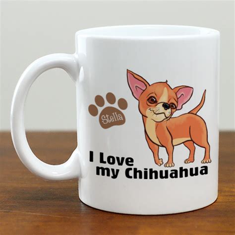 Personalized I Love My Chihuahua Mug Tsforyounow