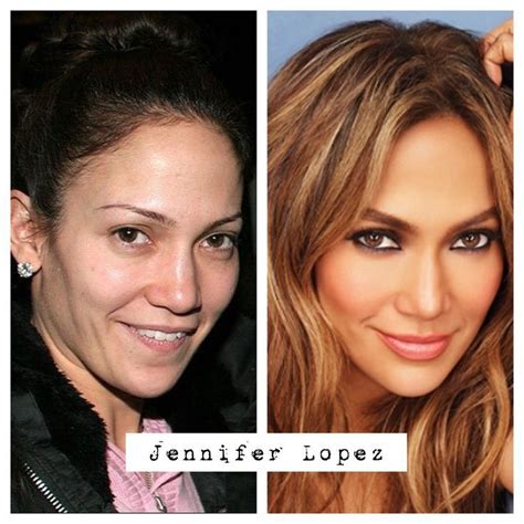 Don't be fooled by the rocks that she got. Jennifer Lopez kein Make-up vor und nach. - #Jennifer # ...
