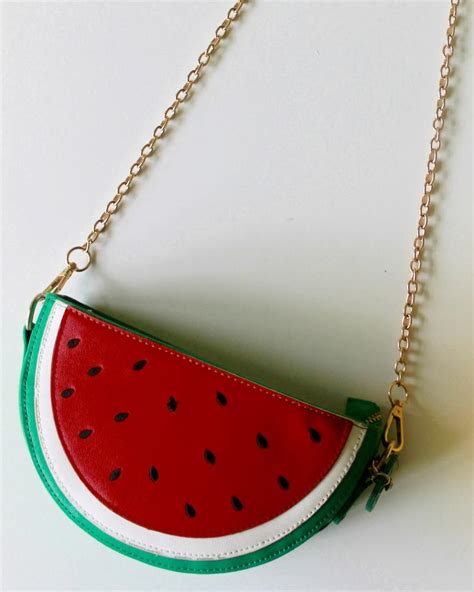Watermelon Bag Watermelon Crossbody Bag Fruity Bag Tutti Frutti