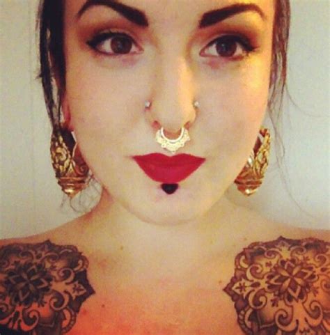 Instagram Ladyanguish Stunning Ear Weights Stretched Labret