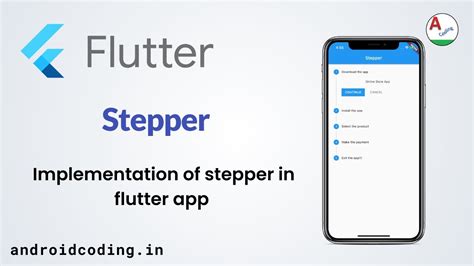 Flutter Stepper Implementation Tutorial For Beginners Source In
