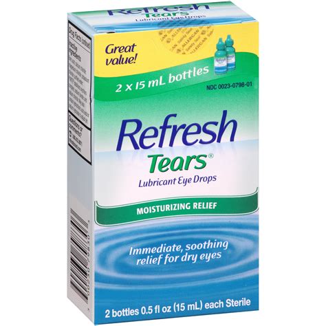 Refresh Lubricant Eye Drops Value Size Refresh Tears 05 Oz Bottles 2