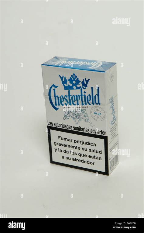Chesterfield Blue Cigarettes Tobacco Packet Stock Photo Alamy