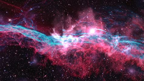 Fly Through Outer Space Nebula Stock Footage Video 100