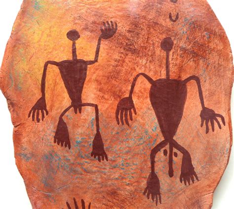 Native American Indian Petroglyph Rock Art Figures Abstract Etsy