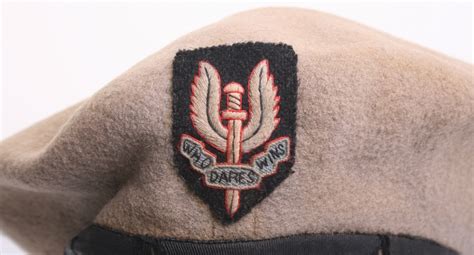 Early Post War Special Air Service Sas Beret Complete With Original