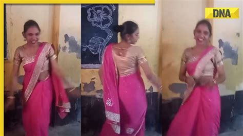 Desi Teacher In Saree Dances To Haryanvi Song In Viral Video Netizens