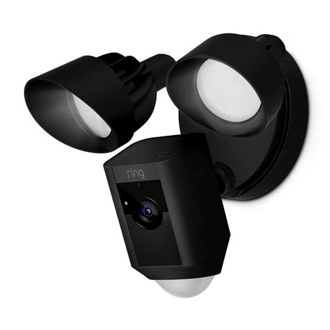 Ring Outdoor Wi Fi Cam With Motion Activated Floodlight Black
