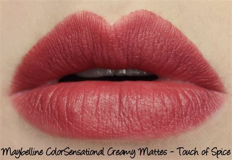 Maybelline Color Sensational Creamy Matte Lipstick Touch Of Spice