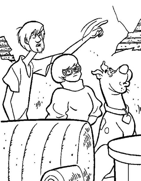 Shaggy Velma And Scooby Doo Scooby Doo Coloring Pages Disney Coloring