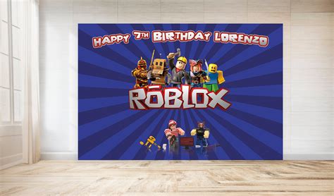 Paper And Party Supplies Banners And Signs Roblox Birthday Backdroproblox