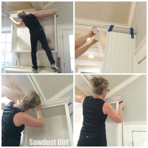 Instructions to install kitchen cabinet crown moldings. How to Install Crown Molding on Kitchen Cabinets | Crown ...